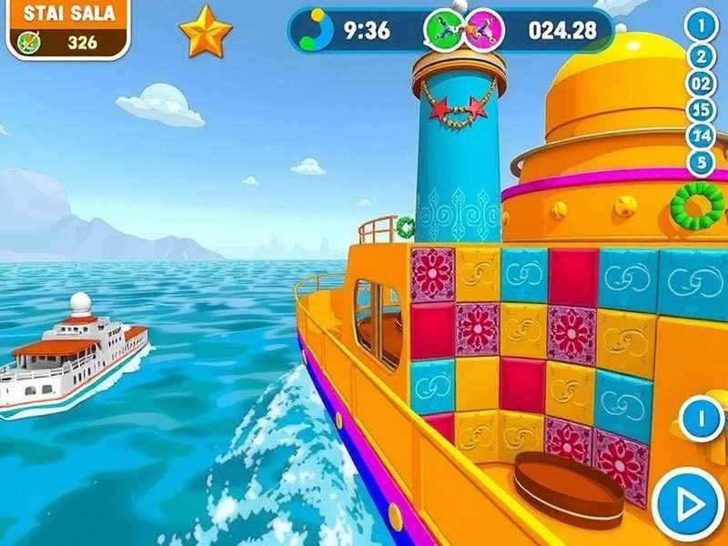 Colorful Craze Cruise gameplay screenshot showing vibrant colors and engaging puzzles